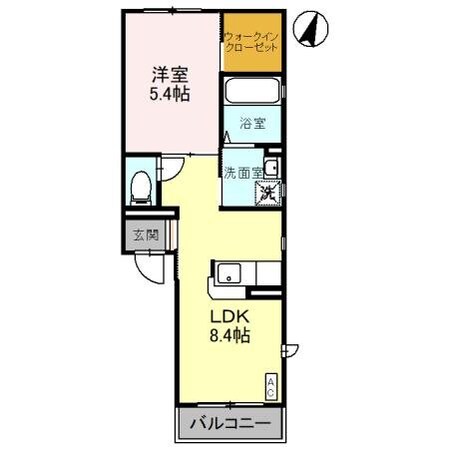 ヴィラ・ブルーノ Eの物件間取画像